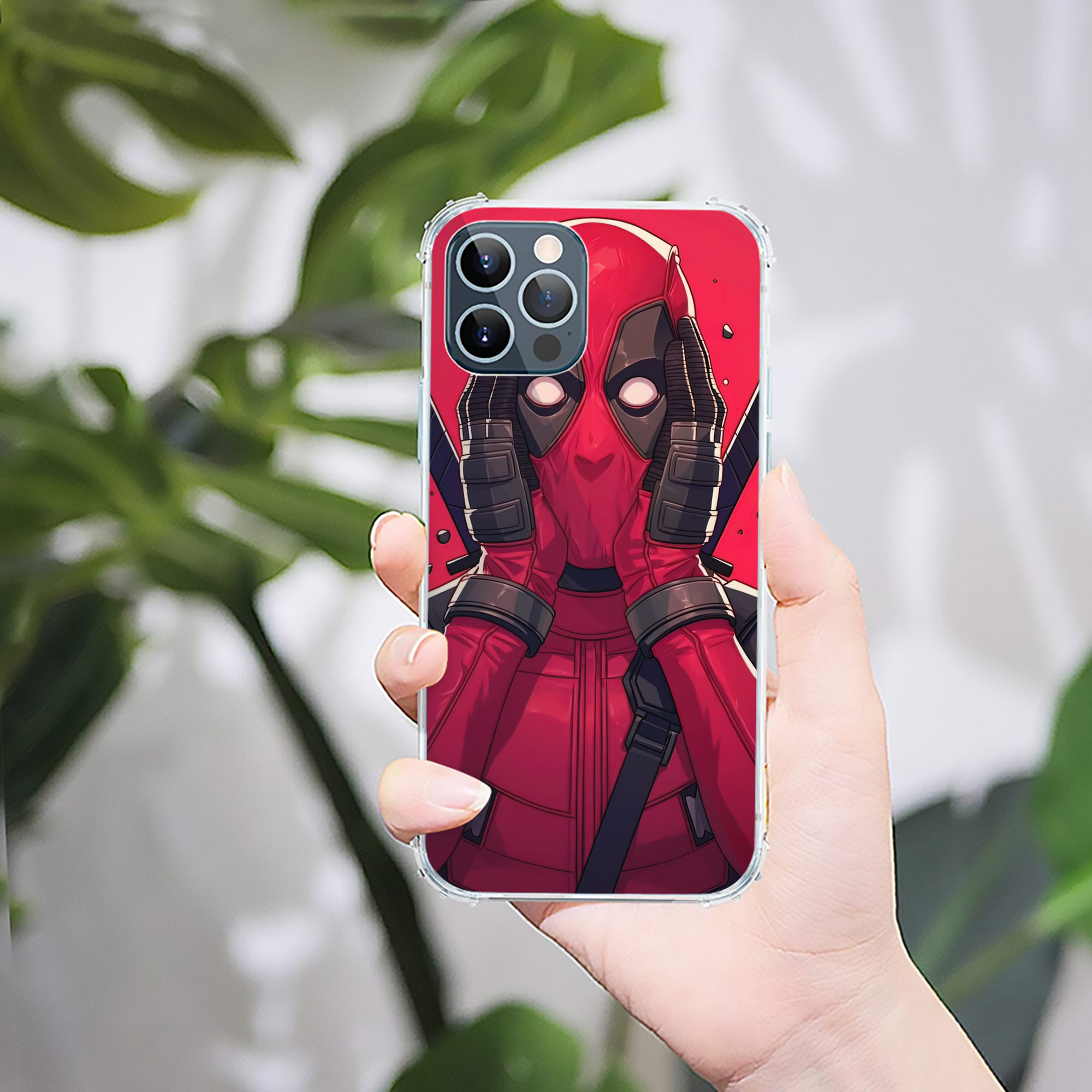 （画像用） Deadpool デッドプール 【iPhone 12シリーズ対応】透明スマホケース（クリアソフトケース）